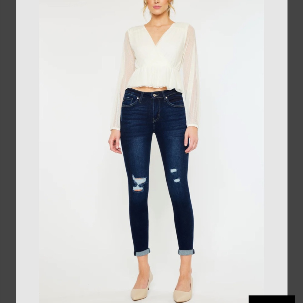 Kancan Hudson Mid-Rise Ankle Skinny Jeans Size 9/28